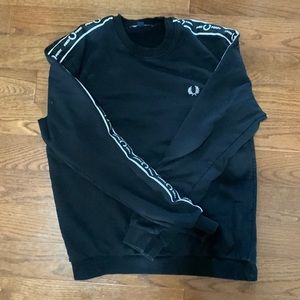 Black FredPerry Crewneck Sweater (Size: Medium)